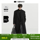 伯爵卓爾【墊肩設計長(cháng)款過(guò)膝】全羊毛雙面呢大衣100%男士2025秋冬通勤外套 月夜黑【石墨烯/鵝絨內膽款】 (衣長(cháng)=112~122cm) XL (建議145-160斤)