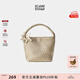 ECODAY編織托特包通勤包女包大容量單肩手提包送女友生日禮物 My dear friend-B014X 香檳色 小號