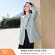 香影小西裝外套2026春新款米白氣質(zhì)休閑西服爆款職場(chǎng)輕熟風(fēng)女裝 藍色 S
