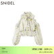 SNIDEL2025秋冬新品甜美荷葉邊露肩壓褶蝴蝶結系帶襯衫SWFB255028 花朵圖案 均碼 (F)
