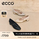 愛(ài)步（ECCO）單鞋女 26年夏季新款輕奢商務(wù)通勤羊皮淺口粗跟高跟鞋 麗芙250613 暖米棕25061361510 36