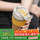 樂(lè )扣樂(lè )扣（LOCK&LOCK）咖啡杯耐熱玻璃水杯子男女學(xué)生便攜式雙飲吸管杯隨手杯500ML黃色