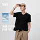 森馬（Semir）【3A抗菌】短袖T恤男26夏季基礎純色V領(lǐng)上衣休閑t恤109326100101