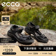 愛(ài)步（ECCO）涼鞋男 沙灘鞋輕便耐磨休閑鞋露趾 越野06956450034 黑色/灰色42