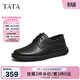 他她（TATA）商務(wù)休閑皮鞋男士黑色軟底淺口結婚單鞋秋新MGD01BM5 黑色 39