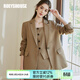 ROEYSHOUSE羅衣高級通勤西裝外套秋冬裝新款時(shí)尚職業(yè)修身西服套裝10135 卡其色 （外套） M
