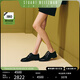STUART WEITZMAN【禮物】SW MRSPATS春夏黑色珍珠粗跟牛皮革樂(lè )福鞋女鞋真皮