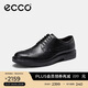 愛(ài)步（ECCO）商務(wù)皮鞋男 通勤正裝鞋德比鞋 都市倫敦系列525614 黑色41