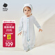 babycare寶寶連體衣純棉新生兒長(cháng)袖爬服哈衣滿(mǎn)月嬰兒衣服 星月藍  80cm