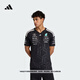adidas梅賽德斯AMG馬石油F1車(chē)隊速干修身運動(dòng)短袖T恤男裝阿迪達斯   黑色 (推薦選大一碼)   L