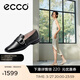 愛(ài)步（ECCO）樂(lè )福鞋女 通勤輕奢百搭單鞋簡(jiǎn)約氣質(zhì)粗跟女鞋 安妮方頭208563 黑色20856301001 36