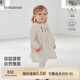 babylove女寶寶連衣裙春秋季純棉紗布裙子嬰幼兒花邊領(lǐng)甜美公主裙