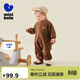 迷你巴拉嬰兒衣服寶寶可愛(ài)造型外出連體衣毛絨保暖爬服年春季