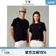Teenie Weenie小熊男裝美式日常運動休閑全棉涼感短袖T恤 黑色 170/M