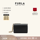 芙拉（FURLA）【禮物】TALIA羊皮迷你女士時(shí)尚高級感斜挎包鏈條包小方包 黑色