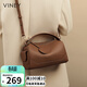 viney牛皮斜挎包包女包大容量單肩手提枕頭包生日禮物高級感送女友老婆
