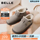 百麗（Belle）復古皮帶扣雪地靴女冬季新款商場(chǎng)同款厚底加保暖短靴E4K1DDD5 灰色 39