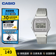 卡西歐（CASIO）A158W小方塊電子手表 休閑簡(jiǎn)約鋼帶防水學(xué)生男士小銀表情人節禮物 A158WA-1DF