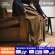 馬登卡其色燈芯絨休閑復古氣球褲顯瘦直筒闊腿燈籠長(cháng)褲子女士春 卡其色 （寬松版型 可拍小一碼） S