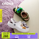CROCS卡駱馳貝雅暖棉洞洞鞋保暖舒適男女同款休閑鞋棉鞋|205969 軍綠/彩色-3TC 43 (270mm)