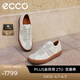 愛(ài)步（ECCO）休閑鞋男 26年春季新款復古德訓鞋舒適板鞋男鞋 柔酷10號560104 白色/砂礫灰56010458336 42