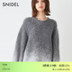 SNIDEL秋冬甜美百搭圓領(lǐng)漸變毛絨感針織連衣裙SWNO244174 灰色 均碼 （F）