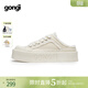 共跡gongji孟子義同款26春夏新款半拖鞋女外穿板鞋男涼鞋休閑帆布鞋女鞋 梔子白 /偏大半碼 36 （233mm）