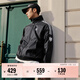 adidas寬松日常舒適運動(dòng)夾克外套男女春季新款阿迪達斯官方三葉草   黑色   M