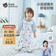 貝肽斯嬰兒睡袋夏季薄兒童睡裙純棉家居空調防踢被一體睡衣宇航員100碼
