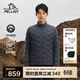 伯希和（Pelliot）輕量羽絨服男800蓬保暖TORAY AIRTASTIC沖鋒衣內膽115308001灰M
