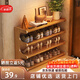安爾雅鞋架學(xué)生桌下多層家用鞋子收納架簡(jiǎn)易楠竹出租房小型置物鞋柜