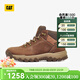 卡特（CAT）新品男士戶(hù)外防滑耐磨中幫低靴登山鞋商場(chǎng)同款 深棕色 41
