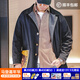 馬登工裝撞色巴爾瑪肯風(fēng)衣男美式休閑寬松中長(cháng)款男士大衣全天候外套春 藏青色 【潮流上衣/高級感痞帥】 XL