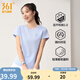 361°運動(dòng)t恤女2026年春夏季新款吸濕速干舒適上衣圓領(lǐng)短袖T恤女 凝霧藍 XL