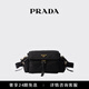 PRADA/普拉達【禮物】女士Prada Explore 中號Re-Nylon單肩包 黑色
