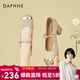 達芙妮新中式單鞋女夏季2026新款瓢船鞋高跟鞋女配裙子瑪麗珍女鞋 香檳色 37 (235mm) 標準碼