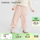 巴拉巴拉【balaOne】童裝兒童長(cháng)褲男女童2026新款春裝寬松蘿卜褲磨毛休閑