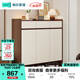 林氏家居帶抽屜入戶(hù)門(mén)口鞋柜玄關(guān)柜一體收納靠墻鞋架家用餐邊儲物OV4N