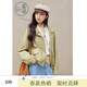 紫涵（ZIHAN）紫涵短款立領(lǐng)pu皮衣女2026年春季新款復古游牧風(fēng)寬松休閑夾克外套 曠野綠 S