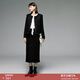顏域小香風(fēng)包臀裙女裝2025新款秋冬裝顯瘦氣質(zhì)黑色毛呢半身長(cháng)裙子 黑色1 XL/42