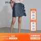 PORTS寶姿 商場(chǎng)同款新品女裝造型波點(diǎn)半身短裙SL8S004KFP023 丈青混色 S 4