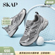 圣伽步（SKAP）運動(dòng)休閑鞋女士網(wǎng)面透氣百搭老爹鞋 深灰色 38