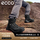 愛(ài)步（ECCO）登山鞋男 戶(hù)外運動(dòng)鞋徒步高幫鞋抓地耐磨 越野822434 HL 黑色82243451052 41