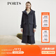 PORTS寶姿女裝秋冬新款長(cháng)袖中長(cháng)毛呢大衣SL9C008LFF067 丈青混色 XS /2