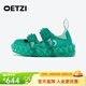 OETZI冰人奧茲 女鞋瑪麗珍外穿厚底洞洞鞋高顏值涼鞋果凍潮鞋 專(zhuān)柜同款 藍綠色T23120147 38