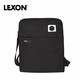 樂(lè )上法國樂(lè )上LEXON 斜跨包單肩包便攜斜肩包休閑包斜挎單肩包旅行包 N06C黑色