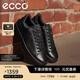 愛(ài)步（ECCO）板鞋男 經(jīng)典百搭牛皮輕奢休閑鞋 街頭521304 黑色40 HL