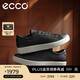 愛(ài)步（ECCO）【60周年款】系帶簡(jiǎn)約牛皮休閑板鞋男 柔酷582404 黑色41