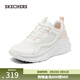 斯凱奇（Skechers）女鞋春季糕糕鞋厚底松糕鞋舒適軟底運動(dòng)鞋休閑鞋增高小白鞋117519 白色/粉色/WPK 36