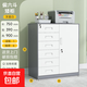 偏三保文件柜鐵皮矮柜辦公室資料柜陽(yáng)臺抽屜儲物柜工具帶鎖小柜子 加厚灰套白偏六斗矮柜(整裝發(fā)貨） 標準款
